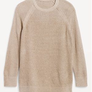 COPY - - NWT OLD NAVY Textured Pullover Tunic Sweater Color: Light Taupe Brown …